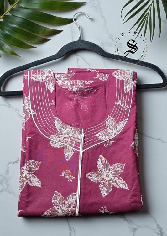 Premium Alpine fabric nighties. Size - Best fit up to XL.