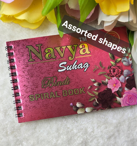 Navya - Assorted shape 300 count multi color,size and shape fancy post card size spiral bindibook.