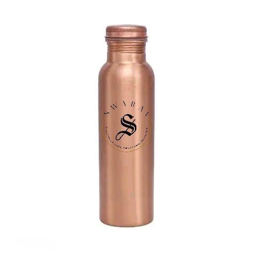 Pure Copper water bottle - 1 liter capacity.