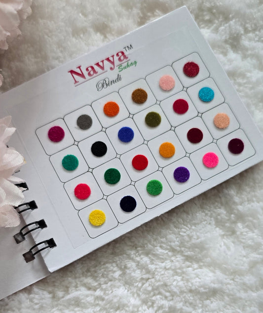 Pack of 2 - Navya multi-colored pocket size spiral bindi book.
