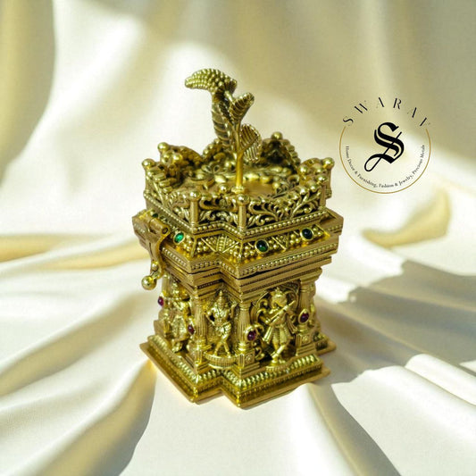 Holy Basil Tulasi kumkum/ Sindoor Box.