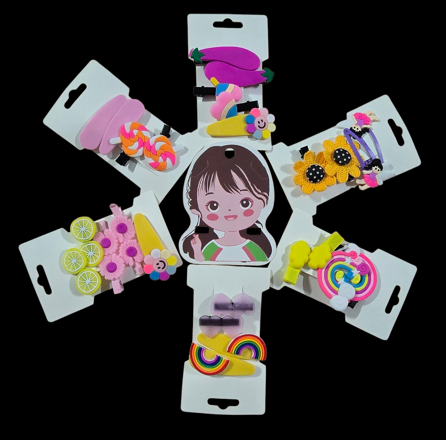 13 pair ( 26 piece) Baby girl hairpins. Comes in ready to gift/ preserve, box packing.