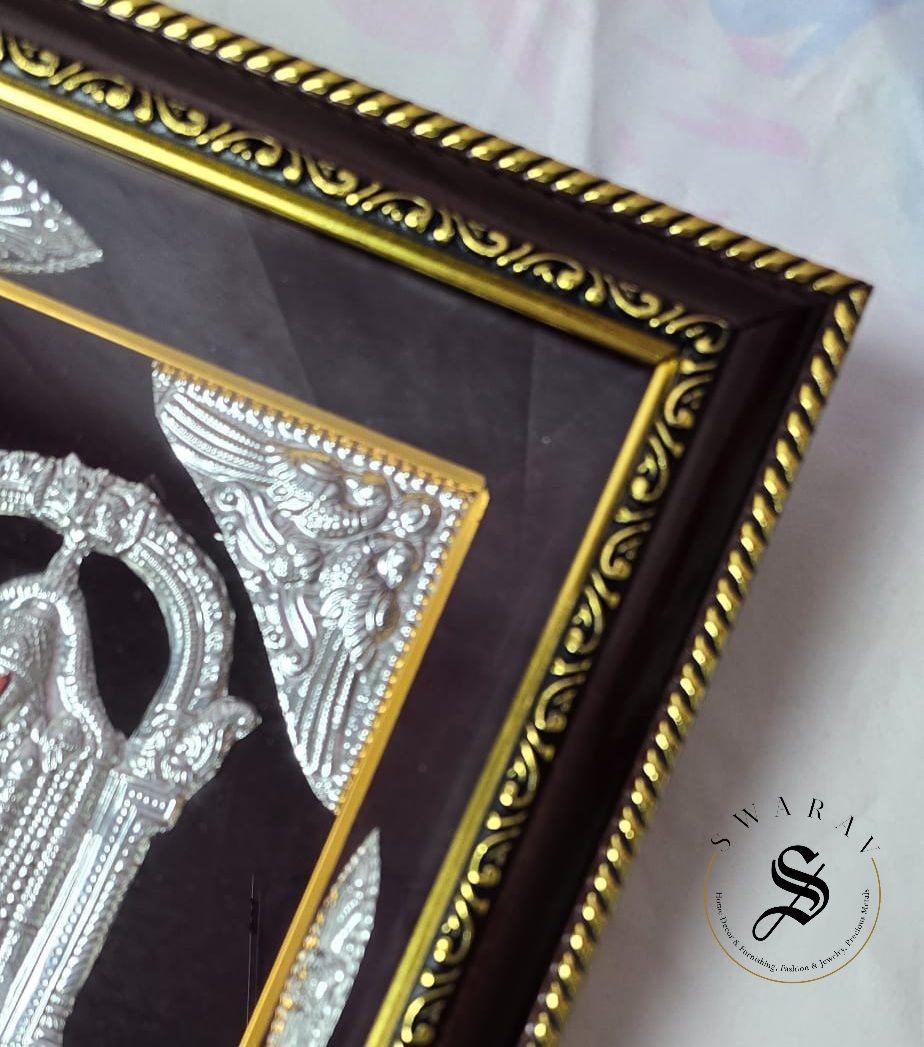 Pure silver Balaji photo frame. Size 13 by 12 inch.