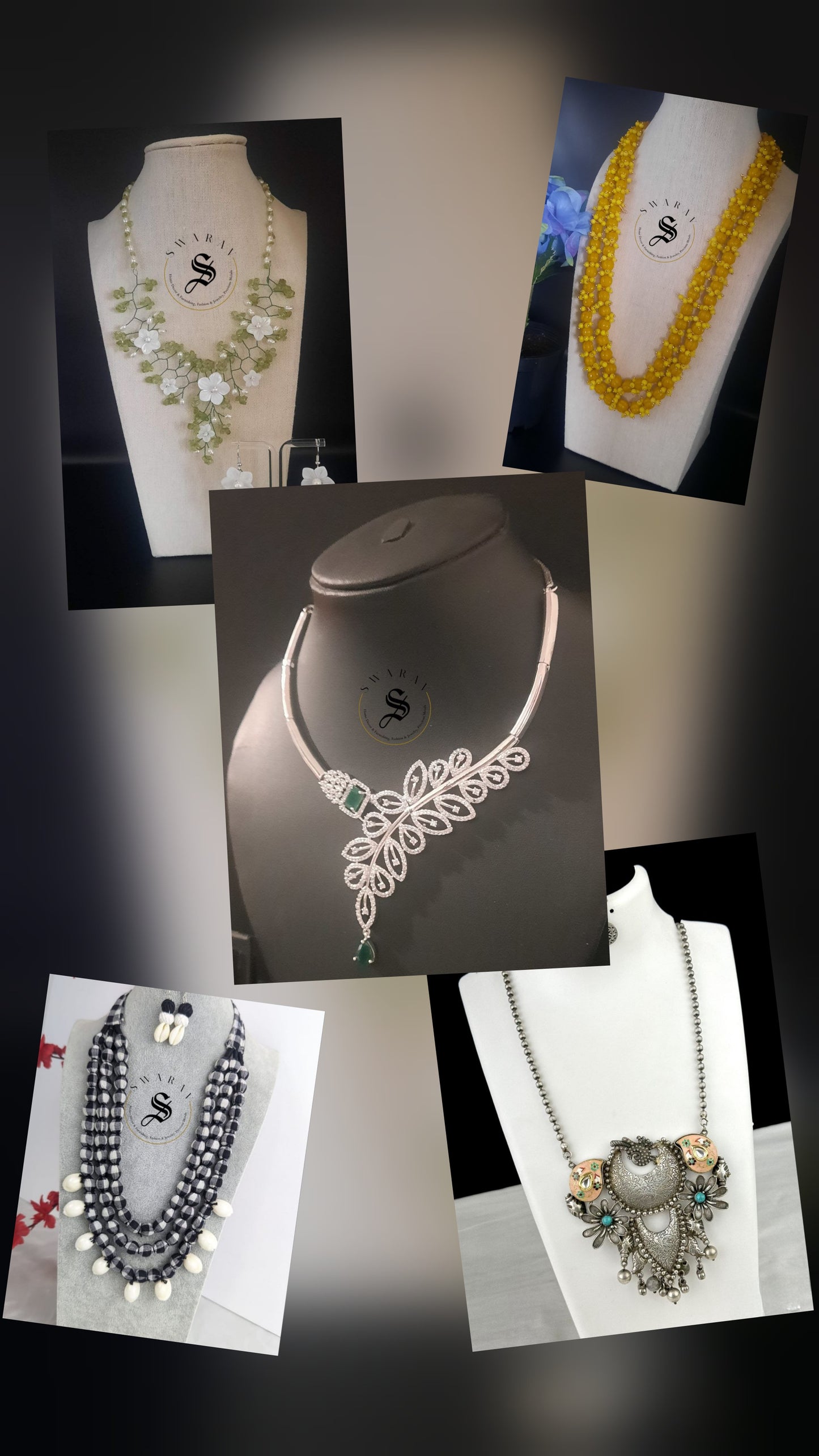 Assorted BUNDLE of 5pc Necklace set.