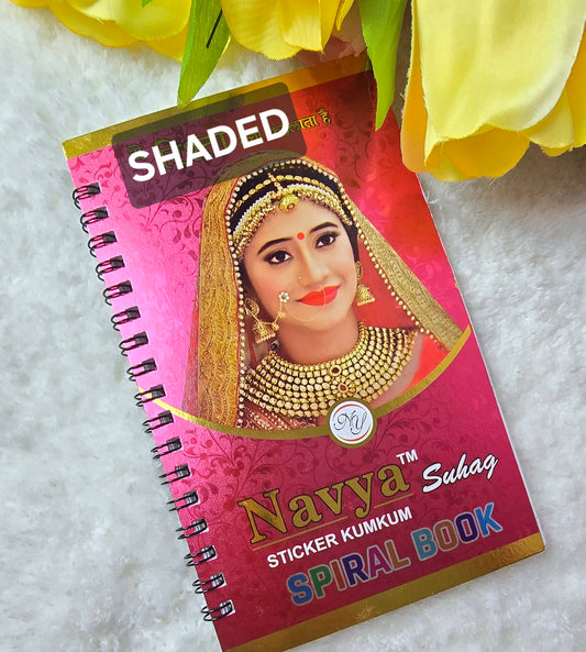 Navya - 960 count multi color and multi size SHADED Bindi spiral book.
