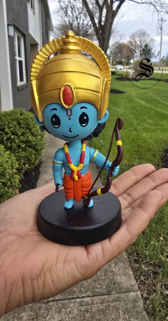 Car Dashboard Accessories - miniature Rama with bobble head.