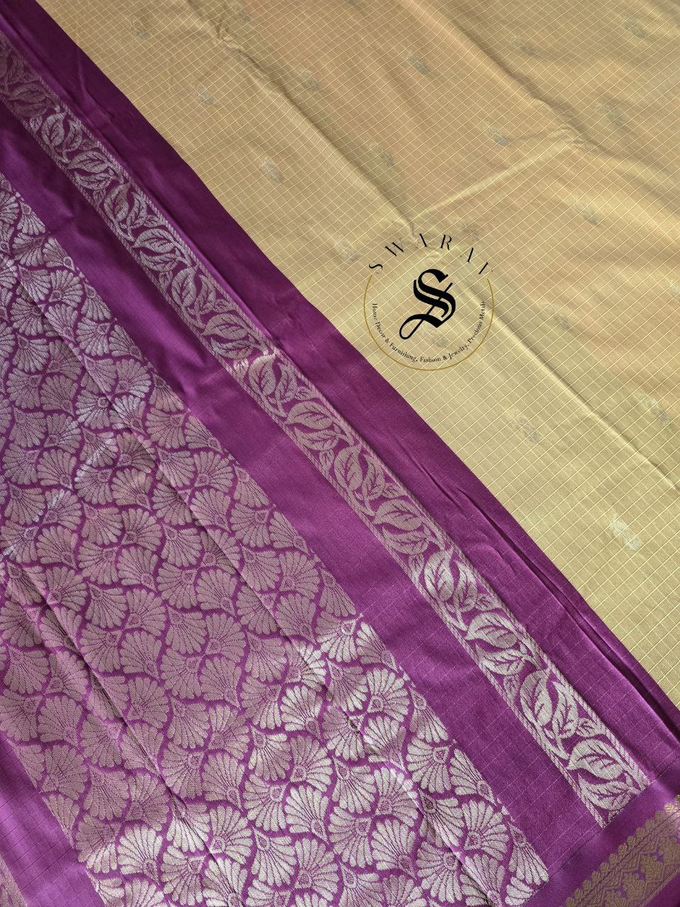 Soft silk Saree with gold zari weave heavy contrast pallu and FREE ready to wear contrast blouse . Color - Mustard yellow.