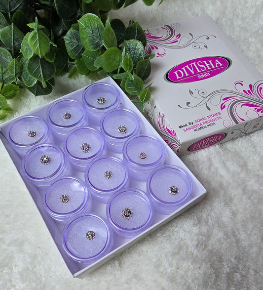Divisha - Pack of 12 designer Bindi