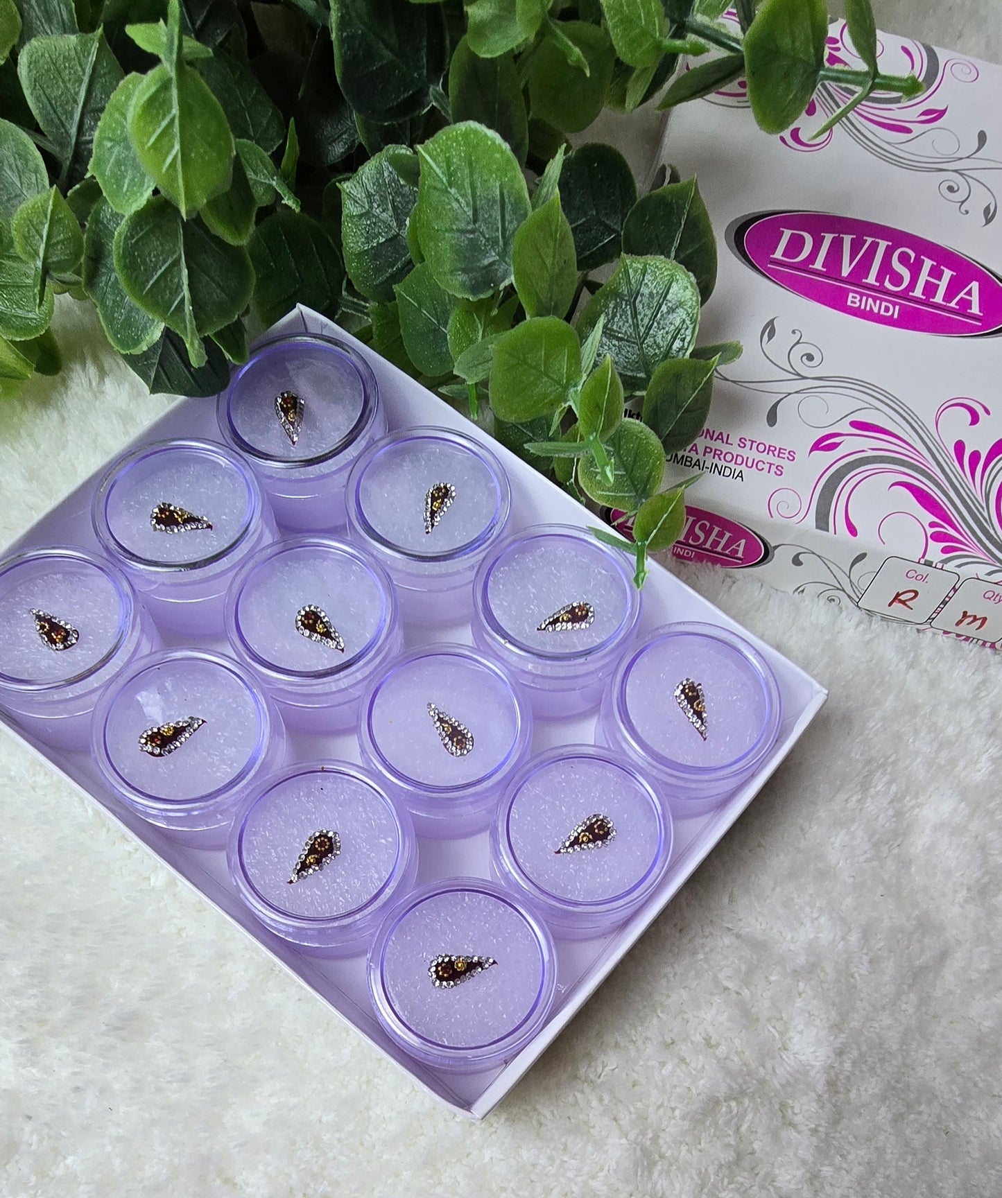 Divisha - Pack of 12 designer Bindi