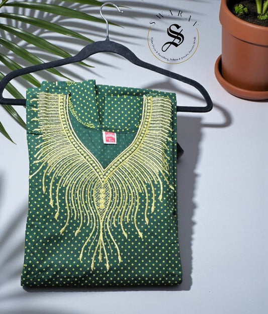 Pure Cotton Women's Nighty / long gown/ Indian nighty. Size - L