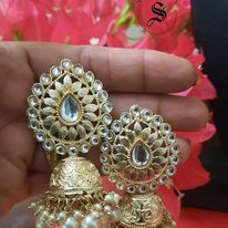 Temple style Brass Jhumkas