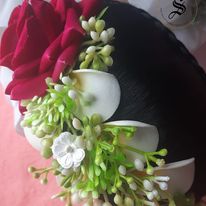 Floral Party /Wedding Hair Bun/Accessories - Style #2.