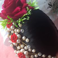 Floral Party /Wedding Hair Bun/Accessories - Style #3