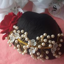 Floral Party /Wedding Hair Bun/Accessories - Style #4