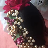 Floral Party /Wedding Hair Bun/Accessories - Style #6