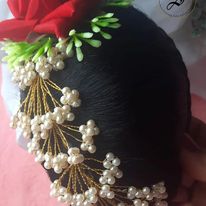 Floral Party /Wedding Hair Bun/Accessories - Style #5