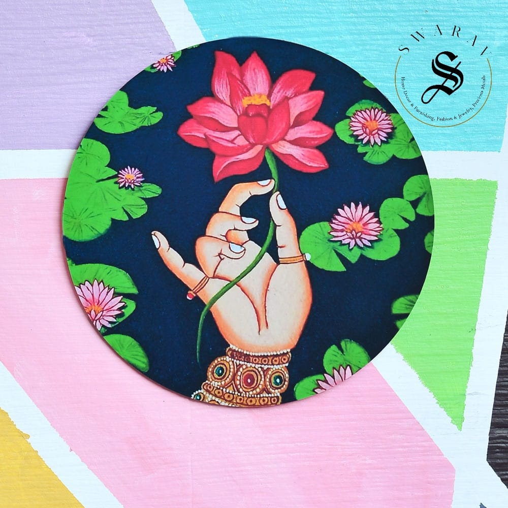 Ethnic theme printed MDF wall plates. Diameter 11 inch