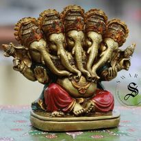 Resin Panchamukhi Ganesha